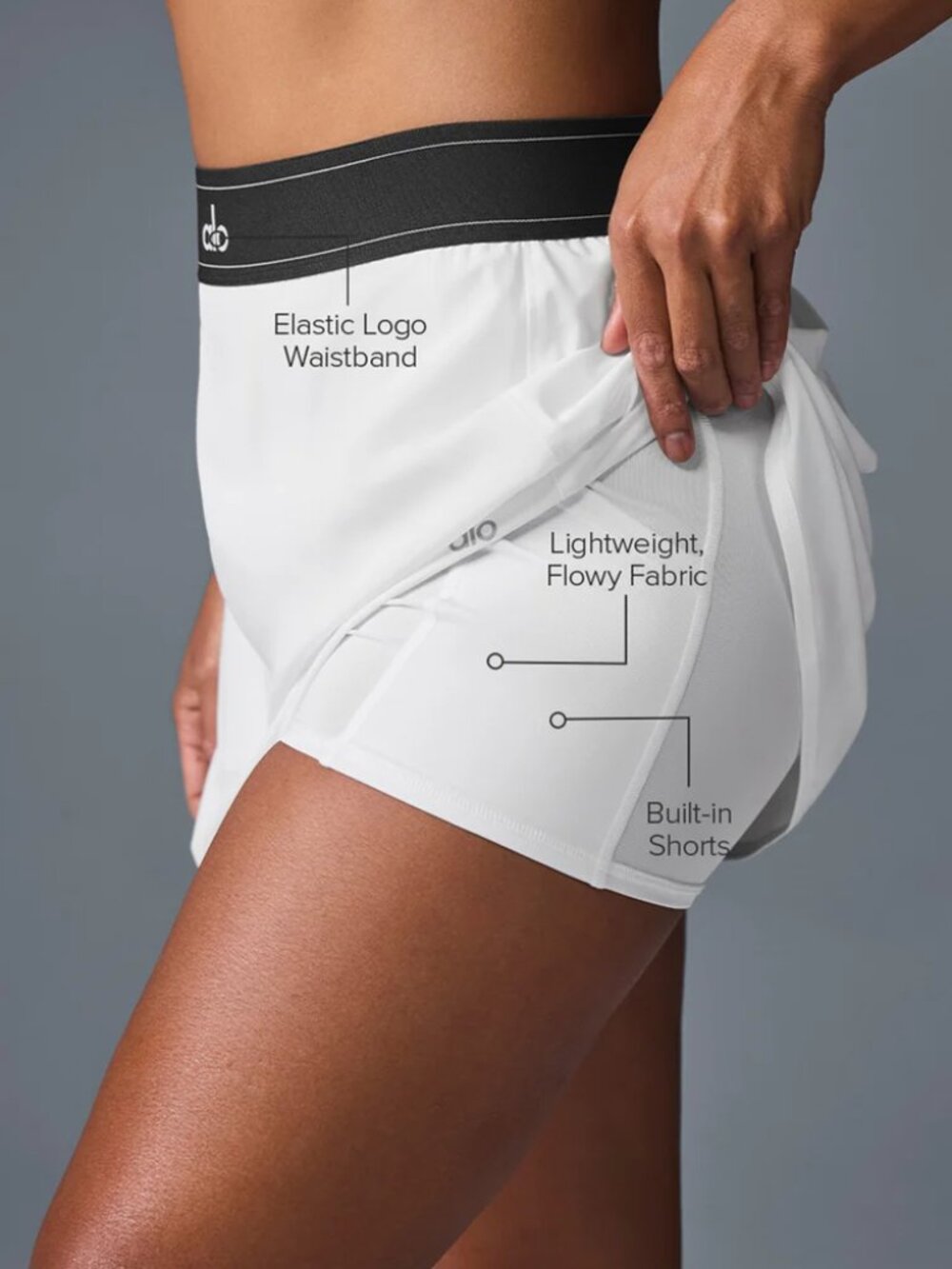 New With Tags🏸ALO Yoga White Match Point Tennis Skirt - Picture 9 of 10